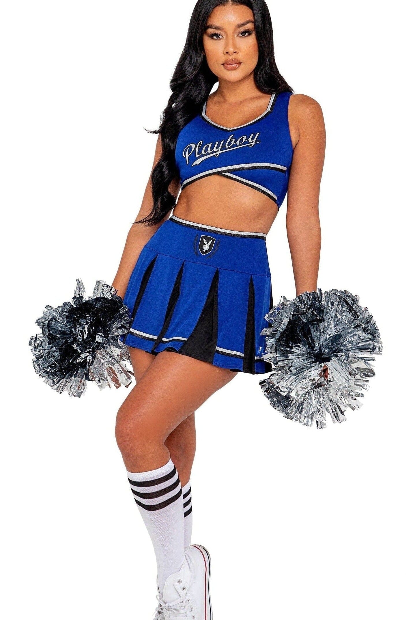 3-Piece Playboy Cheerleading Squad Costume Set