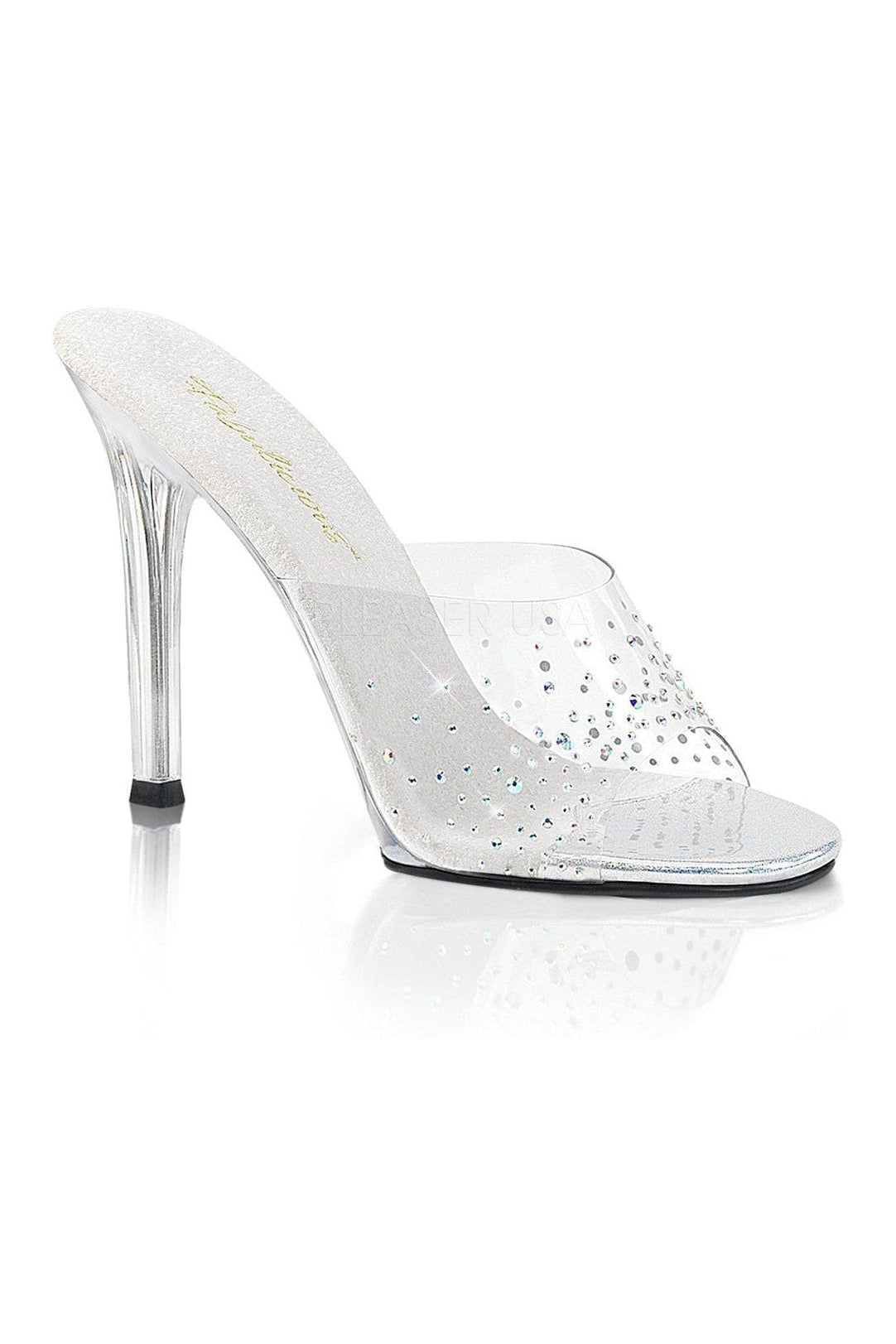 GALA-01SD Clear Vinyl Mule Women's Fashion Footwear