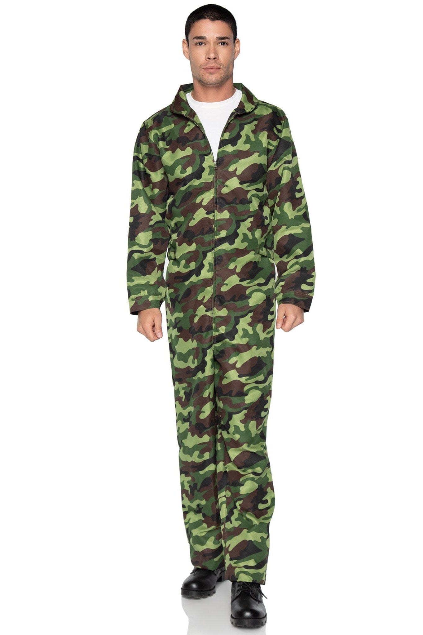 Stylish Men's Camouflage Utility Jumpsuit