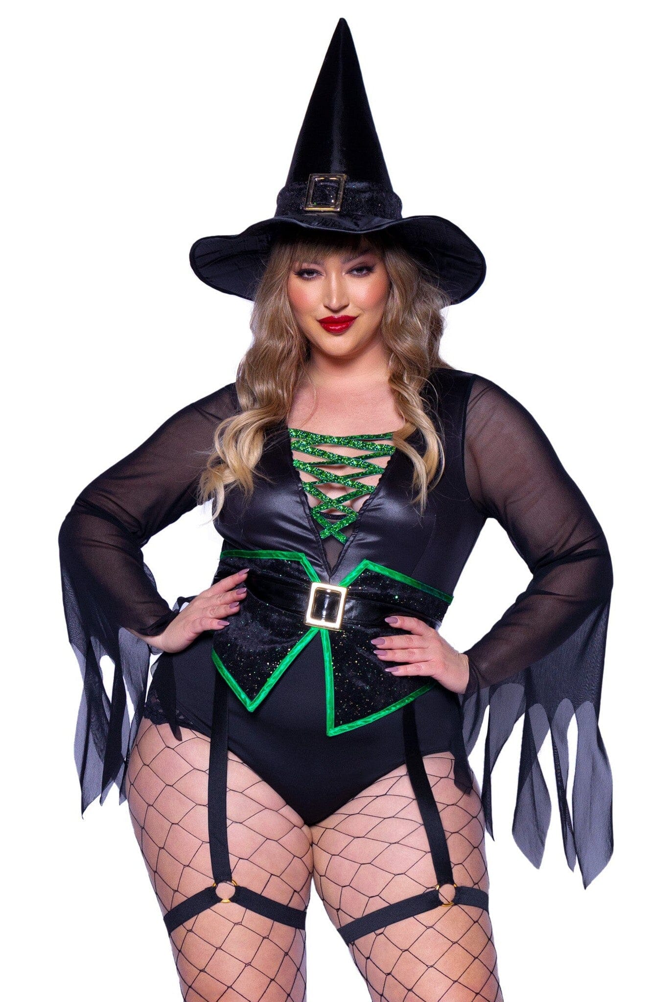 Two-Piece Broomstick Babe Costume Set