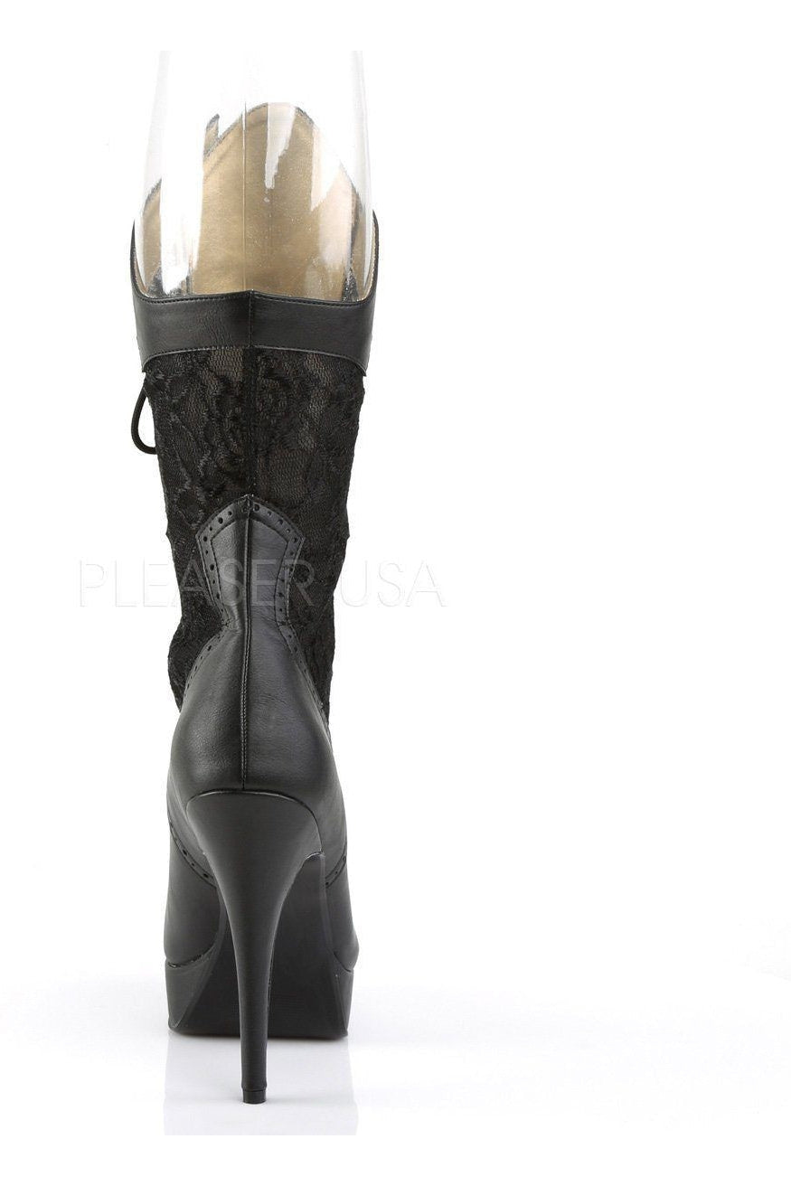Stylish CHLOE-115 Women's Knee-High Boot in Black Artificial Leather