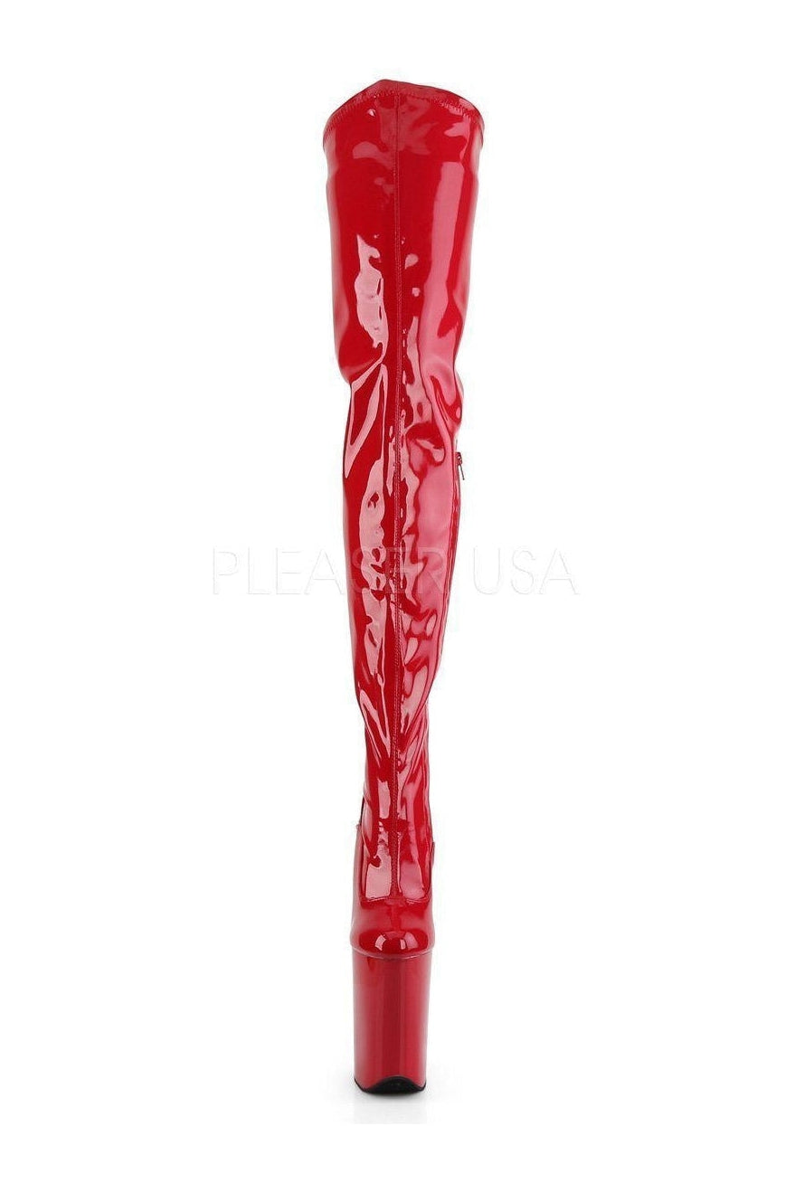 Red Patent INFINITY - 4000 High - heeled Platform Stretch Boot