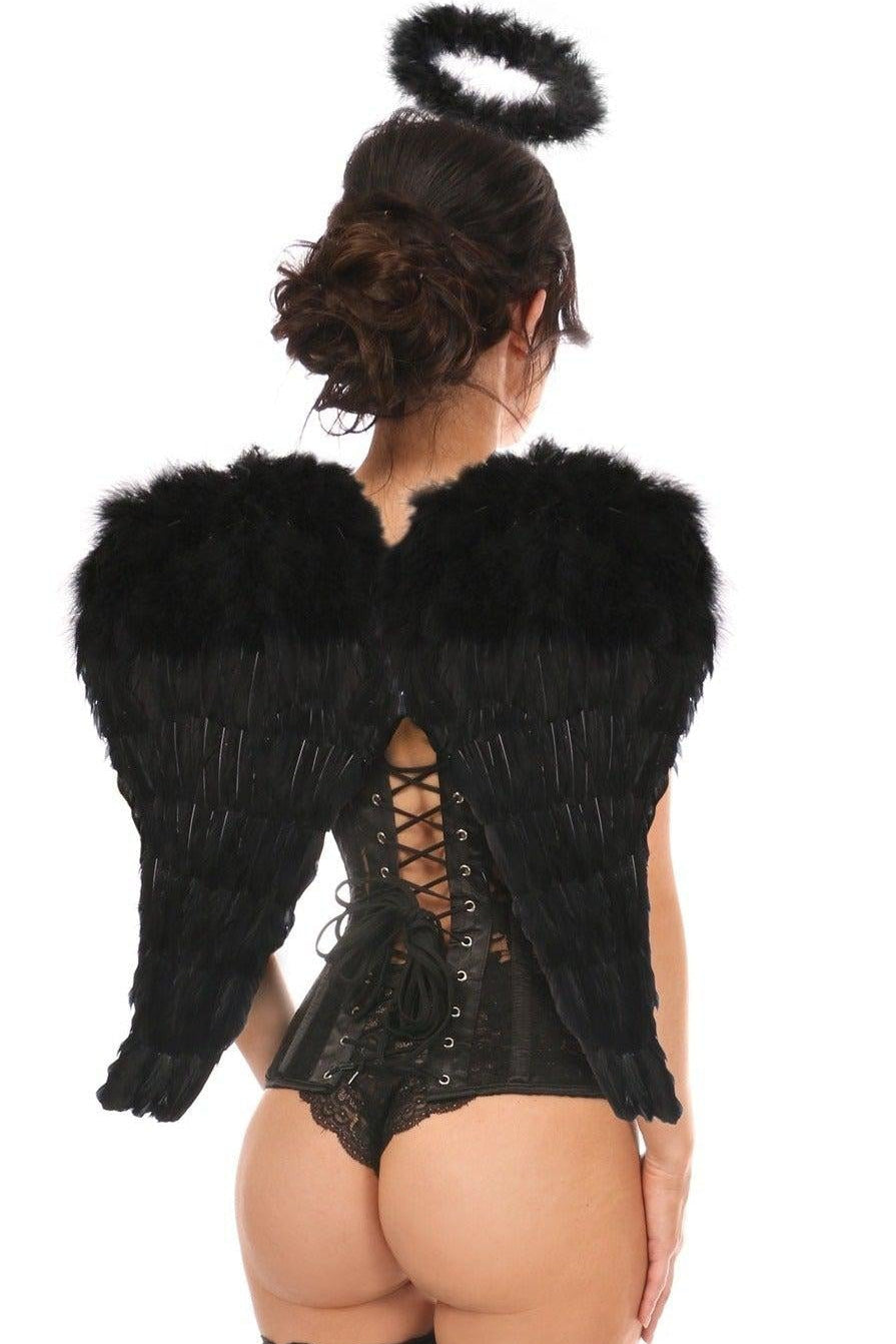 3-Piece Alluring Angelic Corset Costume Set