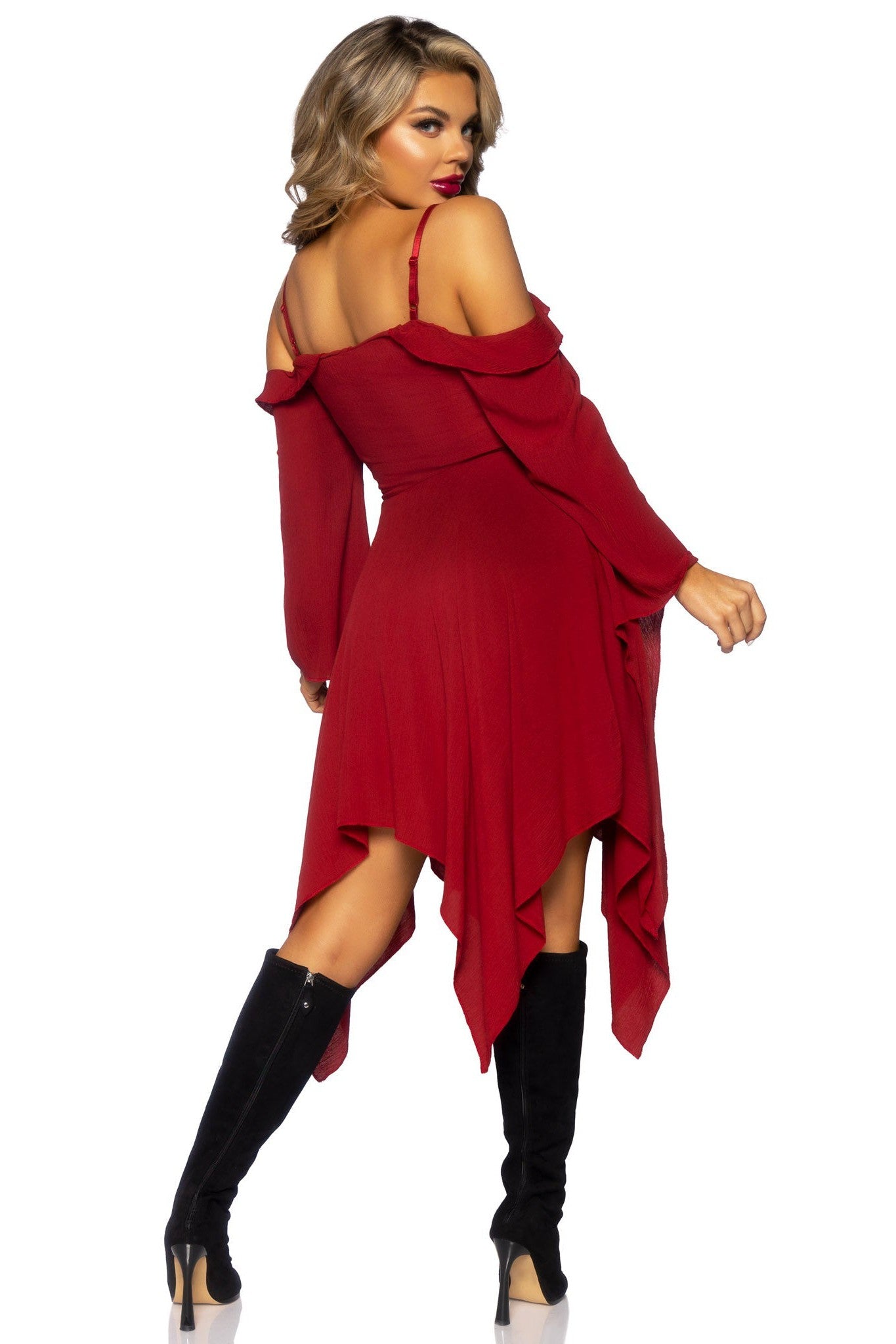 Stylish Cotton Gauze Peasant Dress with Bell Sleeves for Fashion Lovers