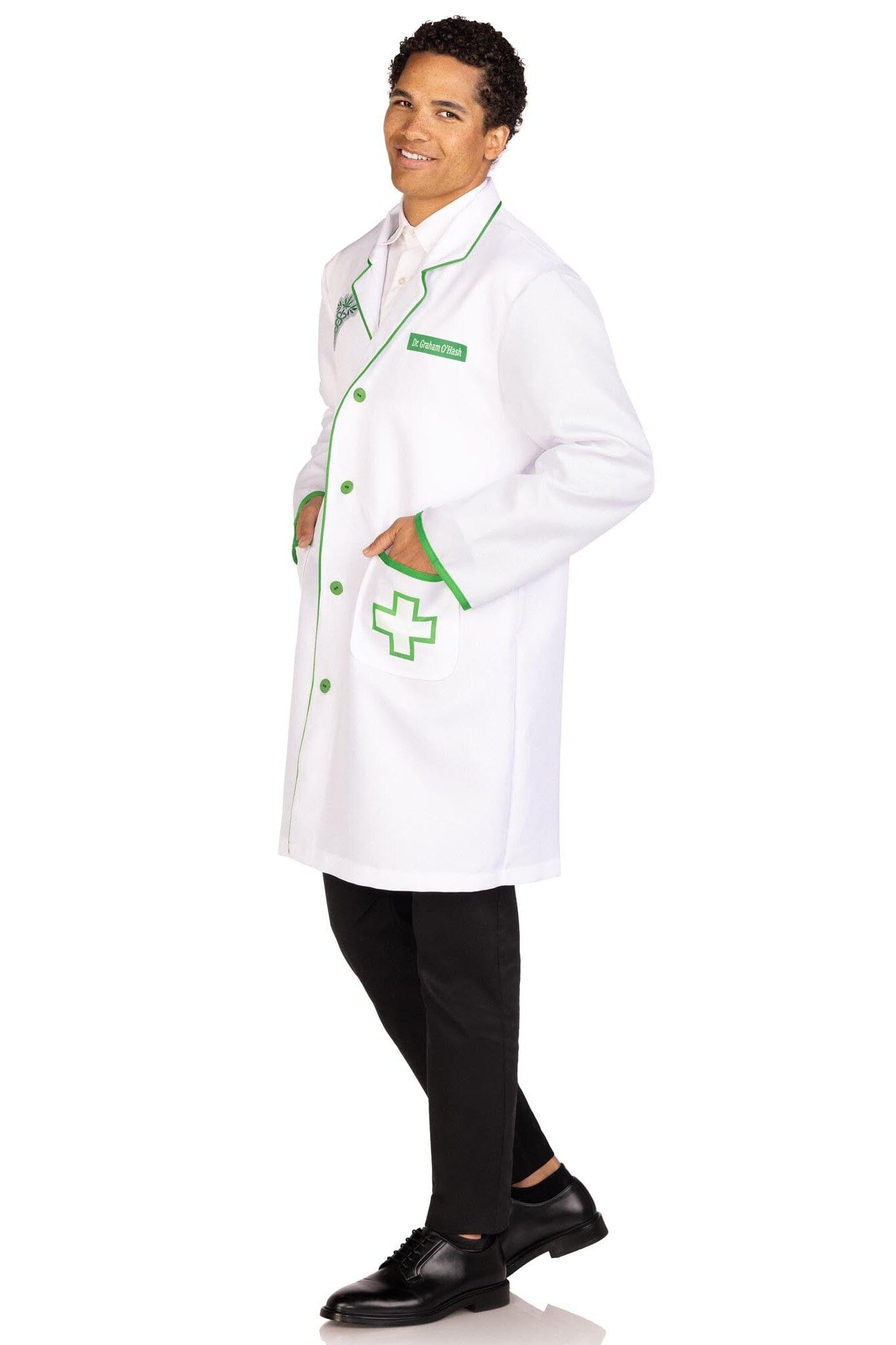 Dr. Graham O'Hash Branded Jacket with Pockets and Embroidered Badges