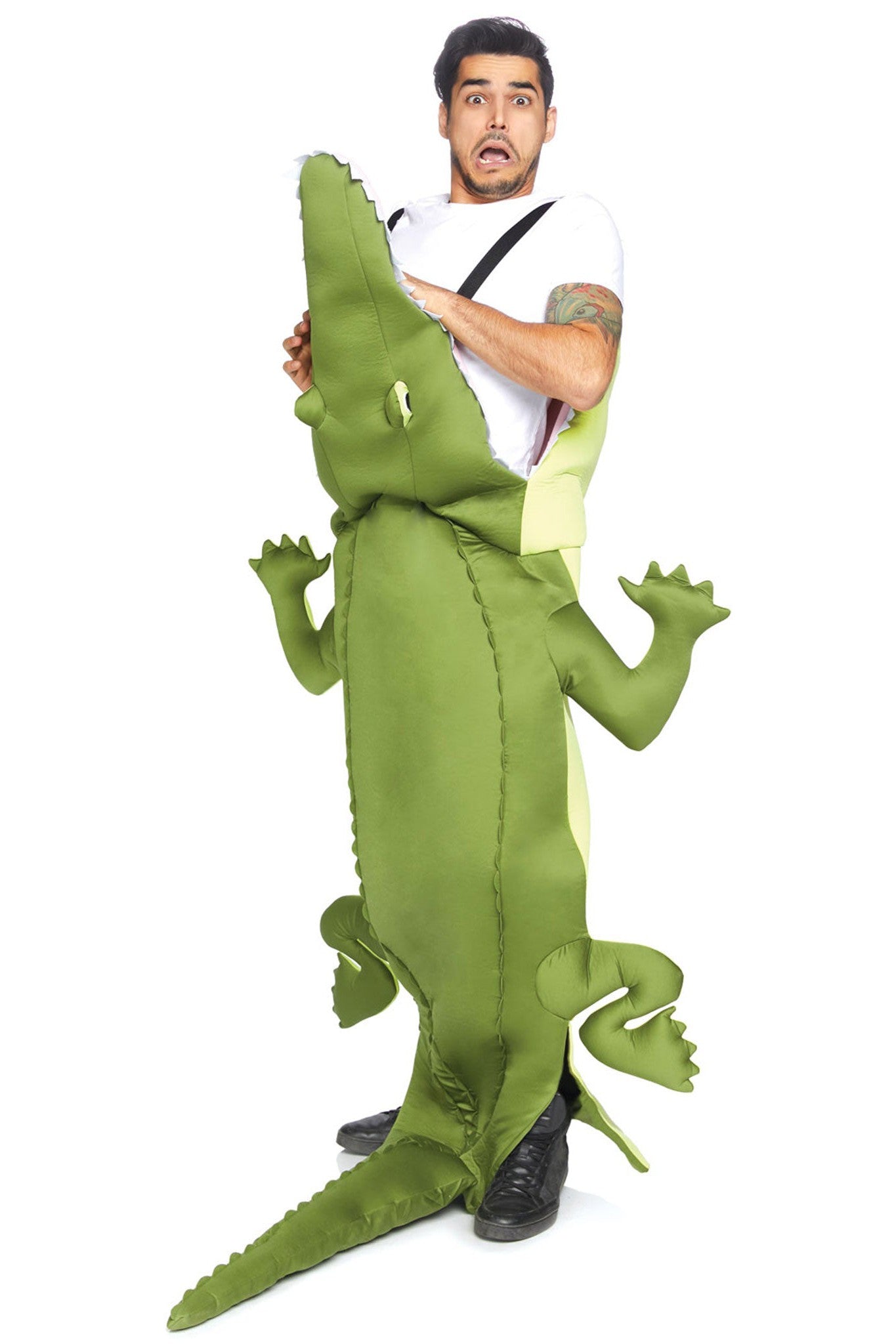 Adult Man-Eating Alligator Halloween Costume Set