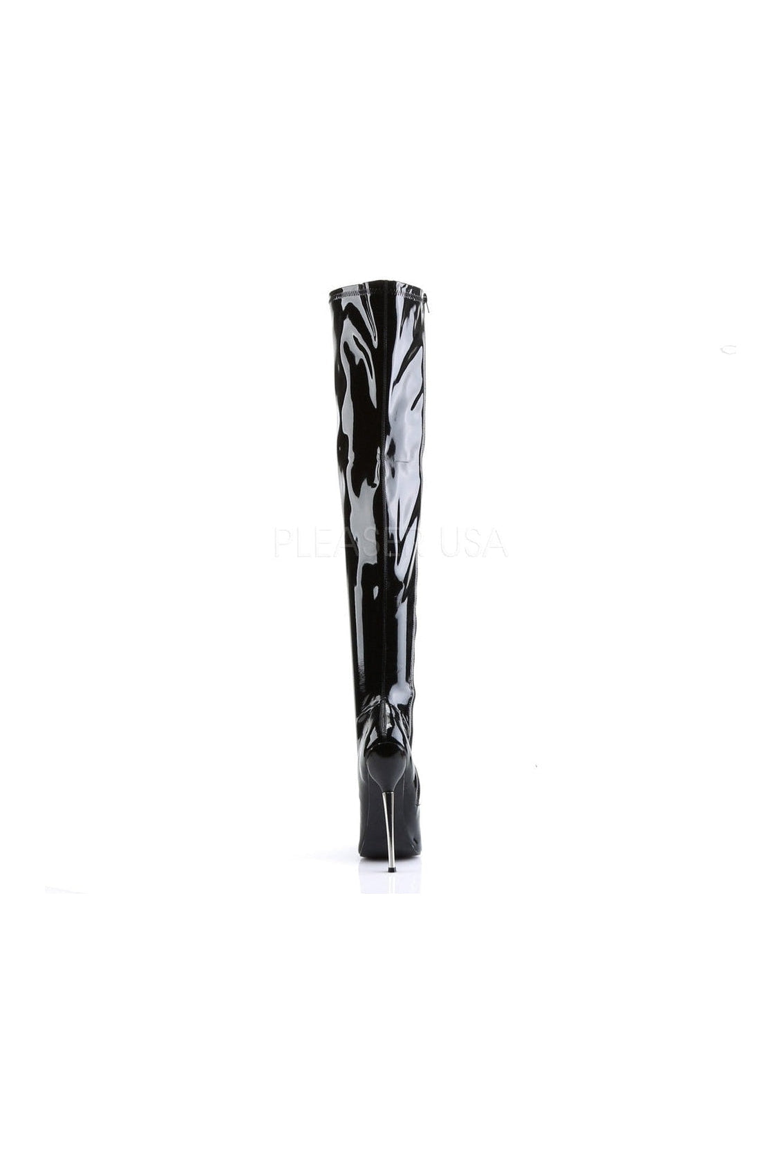 Black Patent Leather DAGGER - 3000 Stretch Thigh Boots for Fashion - Forward Wear