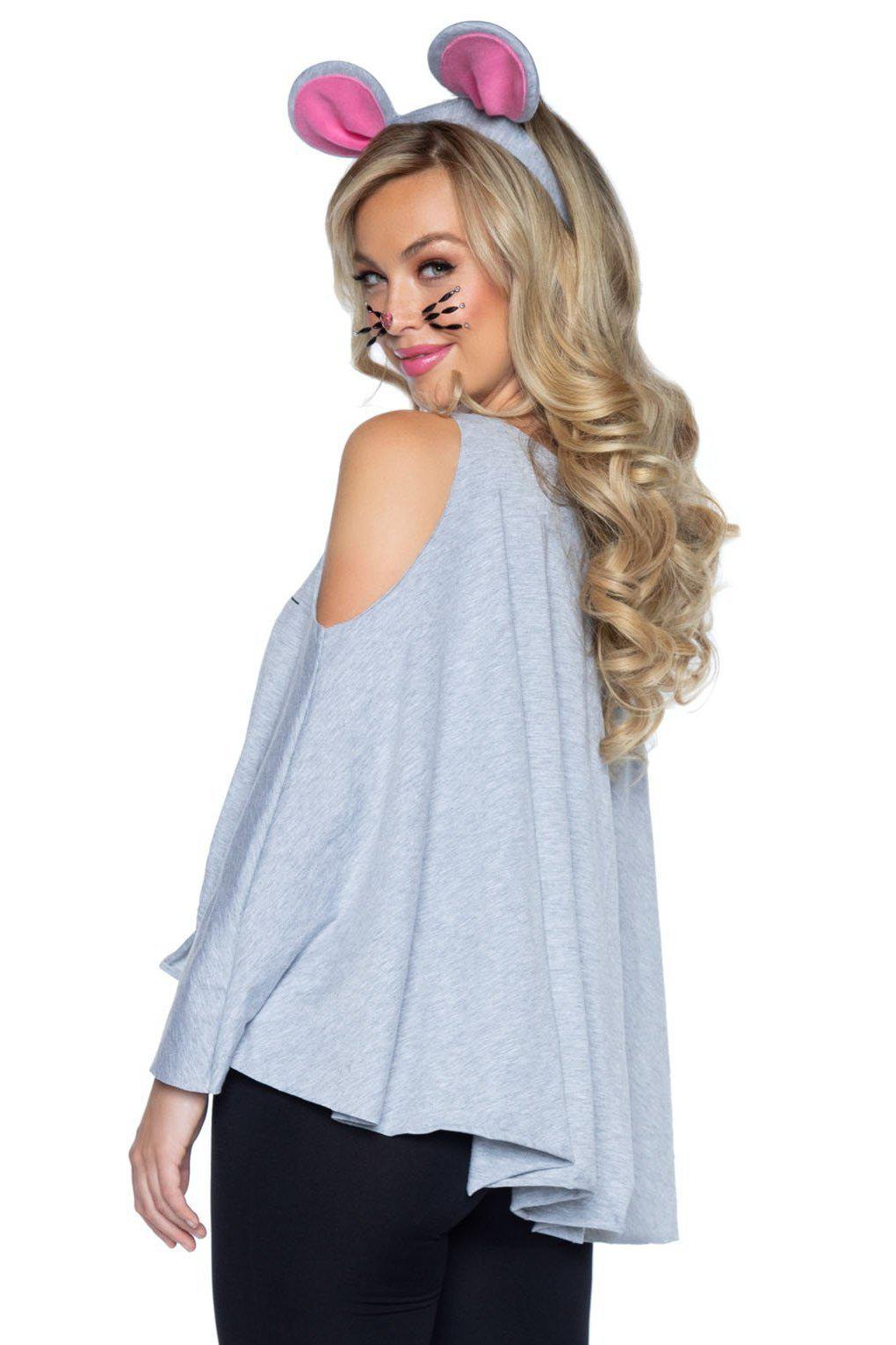 Leg Avenue 2 - Piece Mouse Poncho Costume with Cold - Shoulder Sleeve and Ear Headband