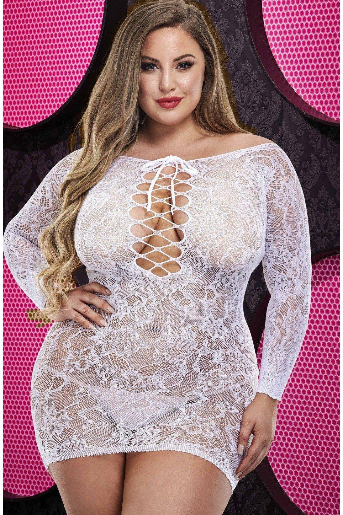 Stylish Plus Size Off-the-Shoulder Mini Dress for Fashionable Women