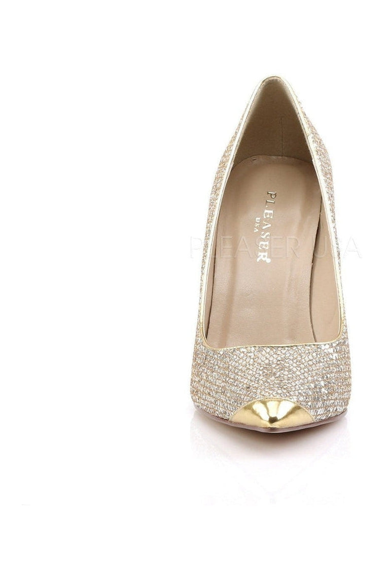 Gorgeous Gold Fabric CLASSIQUE - 20 Pointed - Toe Classic Pumps