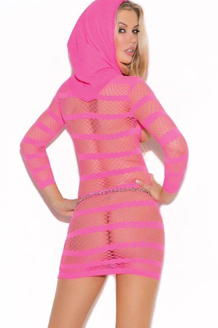 Stylish Cupless Hooded Mini Dress for Fashionable Moments