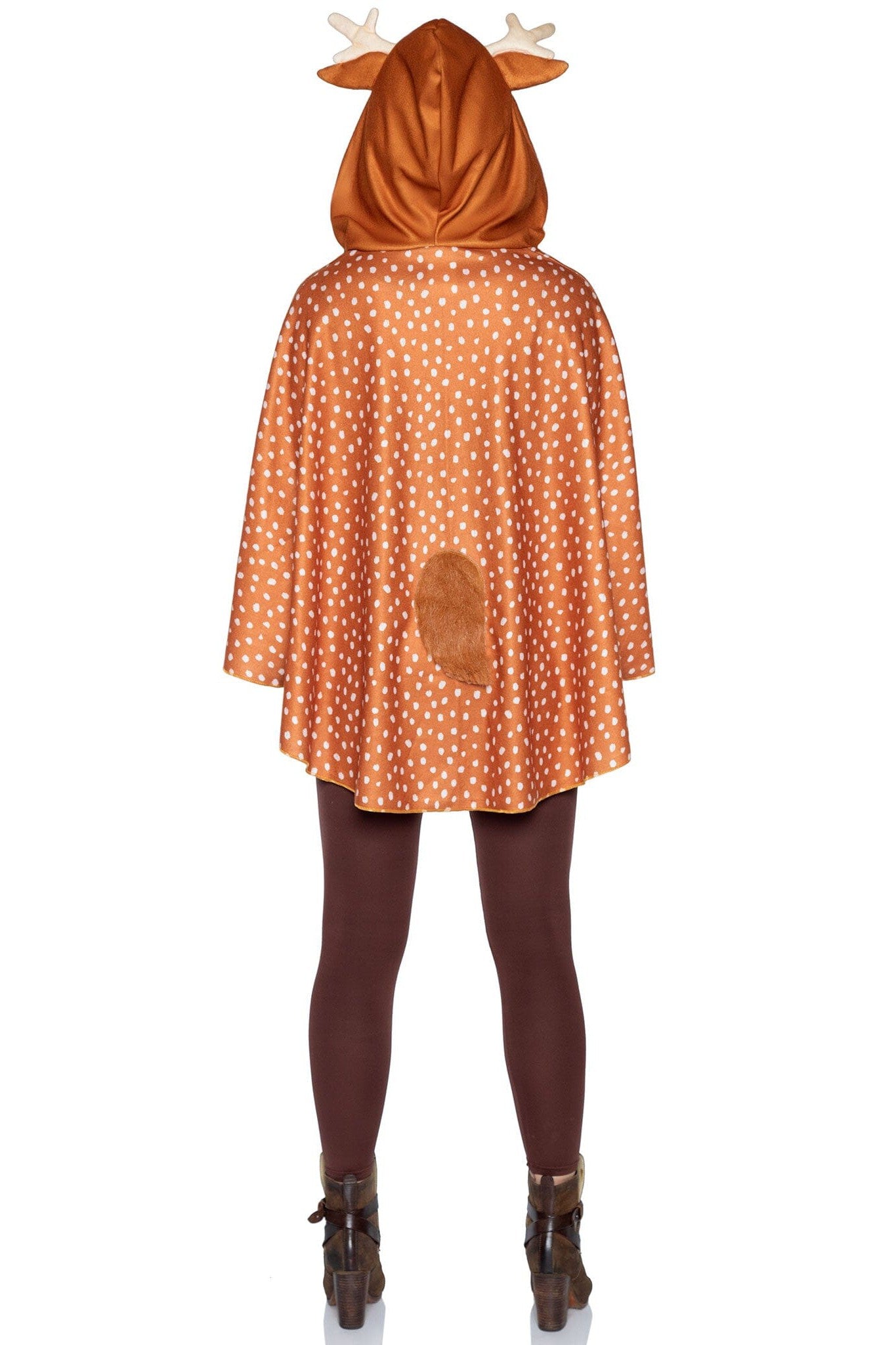 Leg Avenue Speckled Fawn Poncho Costume with Fur Tail and Antler Hood