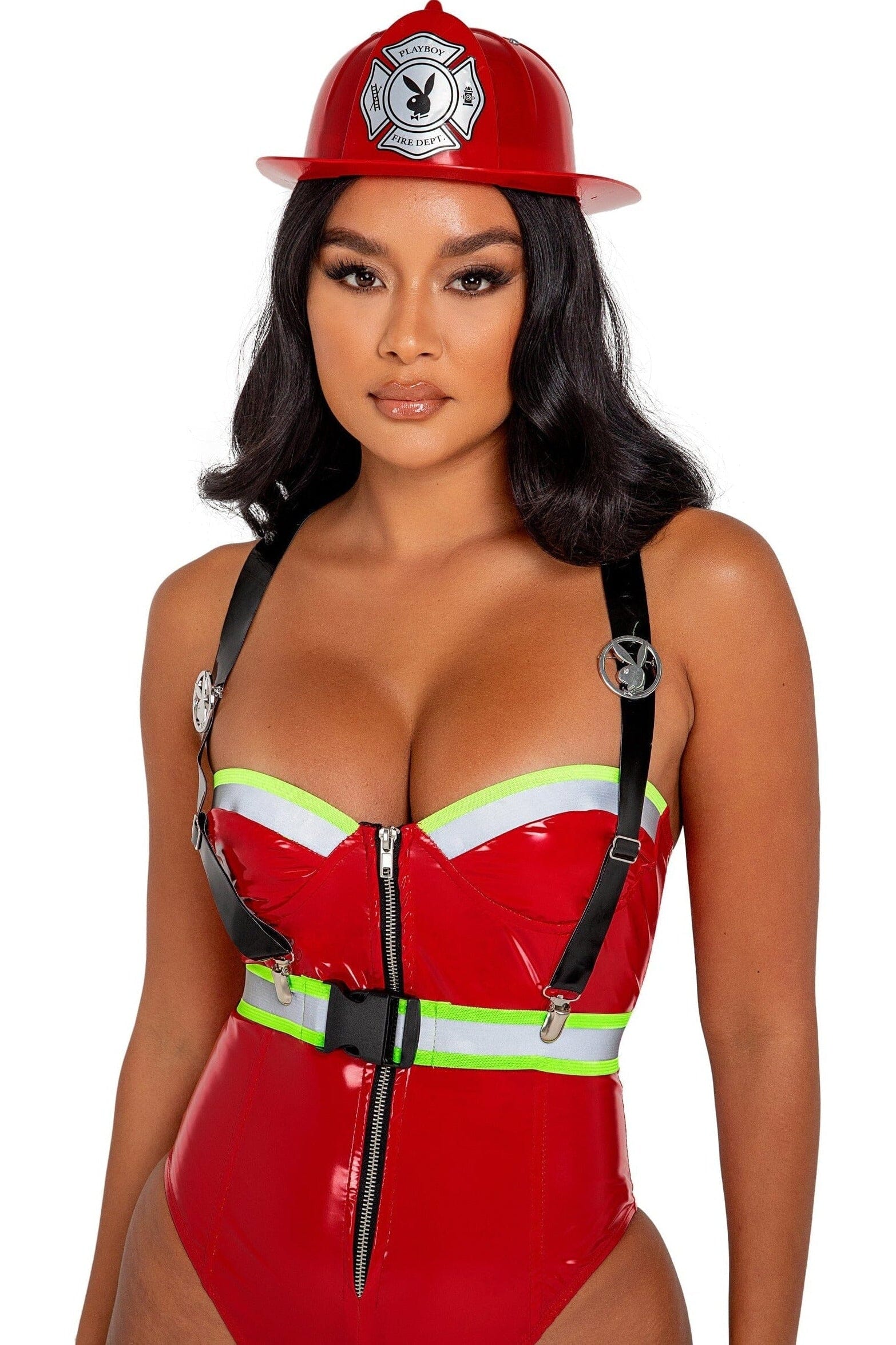 3-Piece Playboy Fiery Hot Firegirl Costume Set