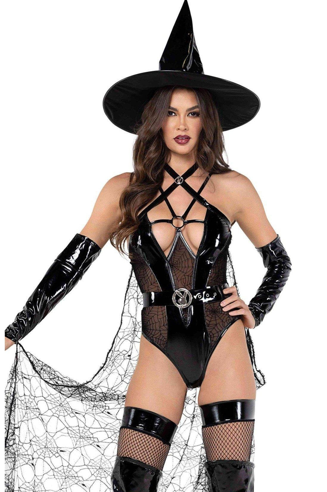 Roma Playboy Wicked Witch Costume with Unique Accessories