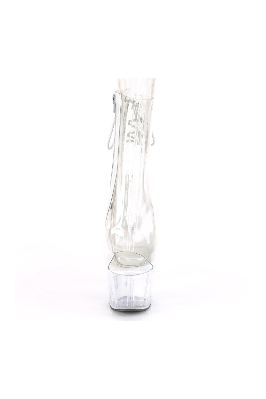 Exotic Clear Vinyl Open - Toe/Heel Ankle Boot ADORE - 1018C