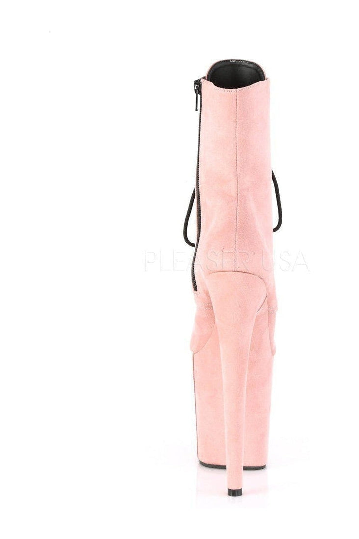Fuchsia Faux Leather FLAMINGO-1020FS Platform Lace-Up Ankle Boots
