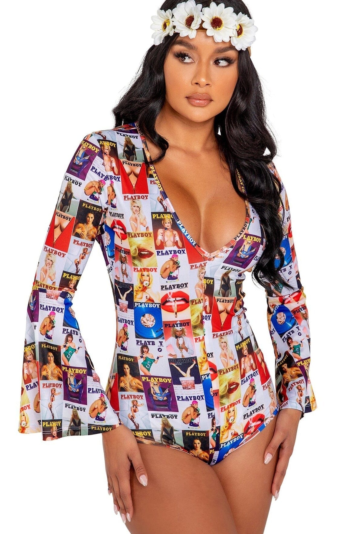 3-Piece Roma Costumes Playboy Groovy Babe Set with Unique Prints