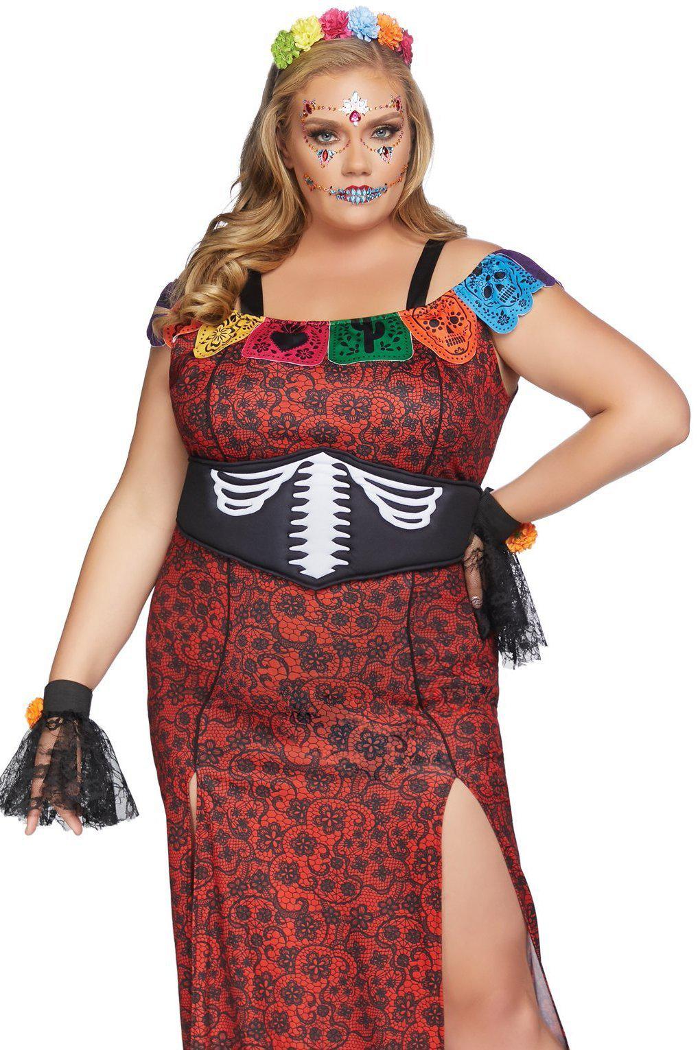 Plus Size Costume for Day of the Dead Beauty Inspired Look