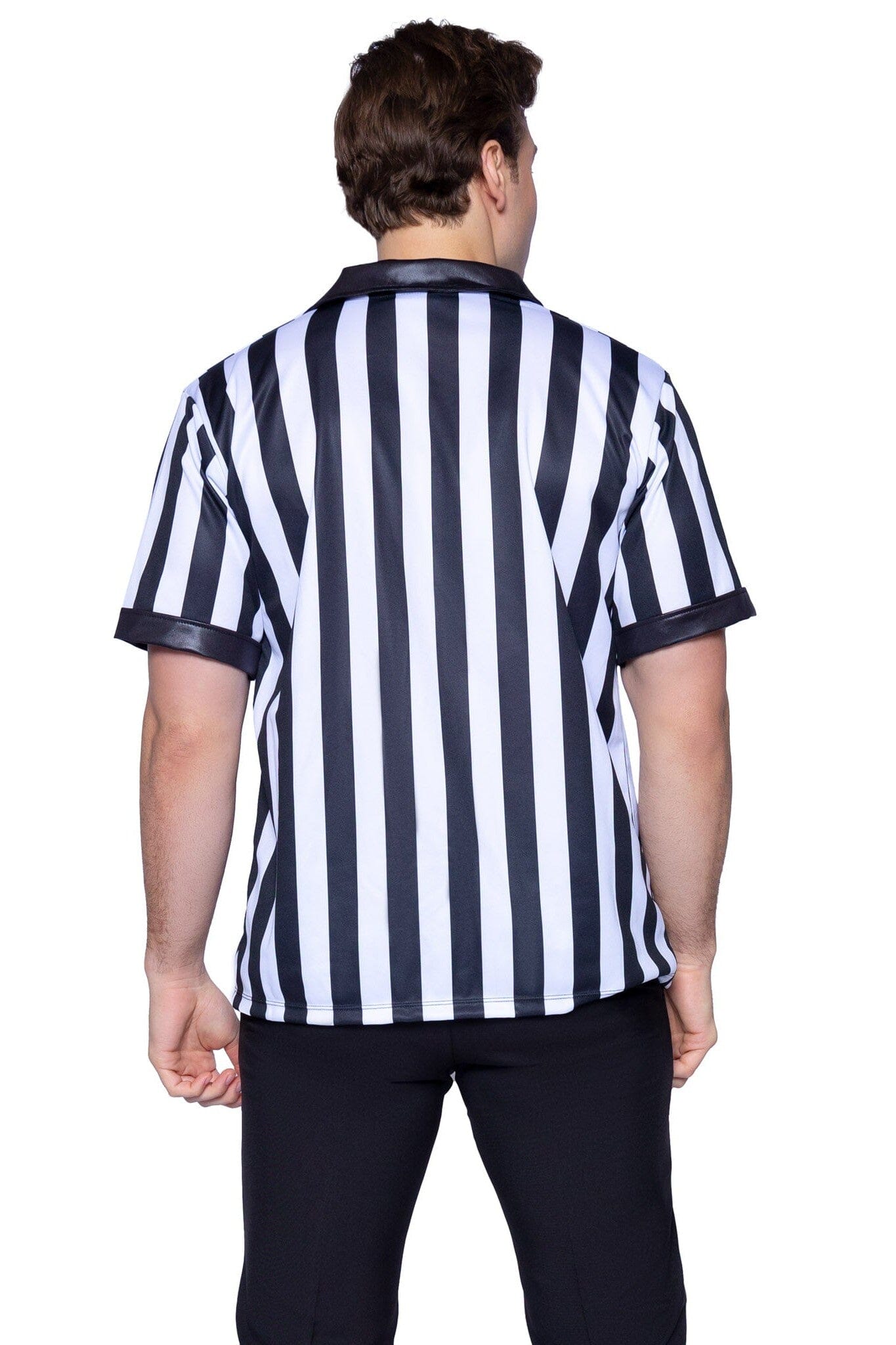2-Piece Men's Professional Referee Shirts with Whistle