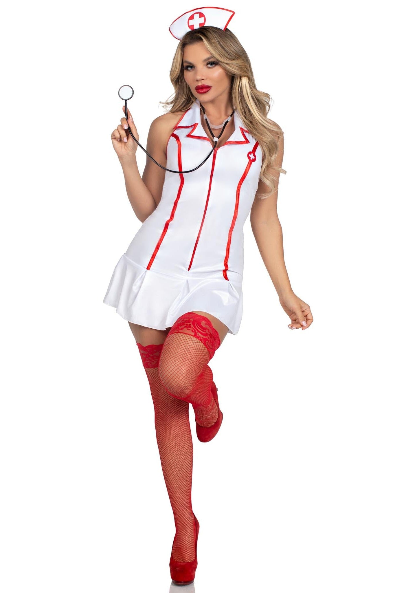 Stylish 3-Piece Head Nurse Costume by Leg Avenue
