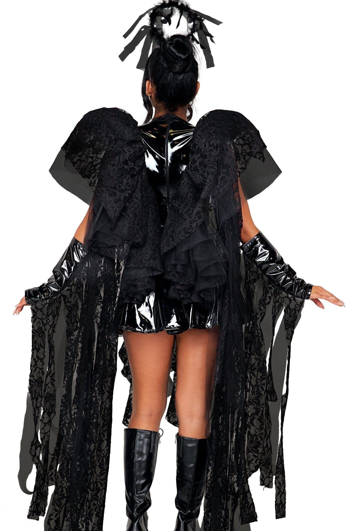 4-piece Angel of Darkness Costume Set by Roma Costumes
