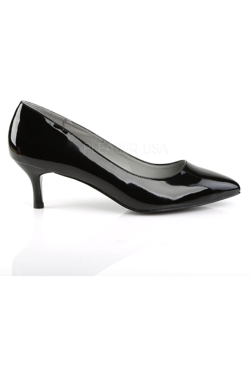 Stylish Women's Black Patent KITTEN - 01 Pumps with 2 1/2 - Inch Heel