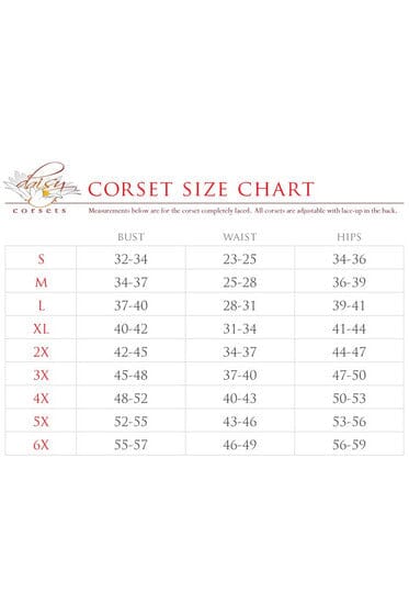 Luxurious 3 - Piece Audacious Witch Corset Costume Set