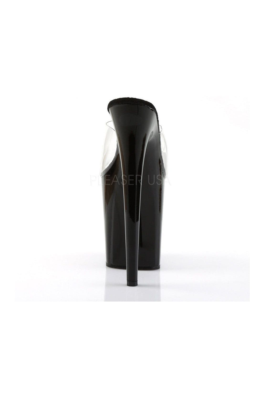 Black Vinyl FLAMINGO - 801 Platform Slide Sandals