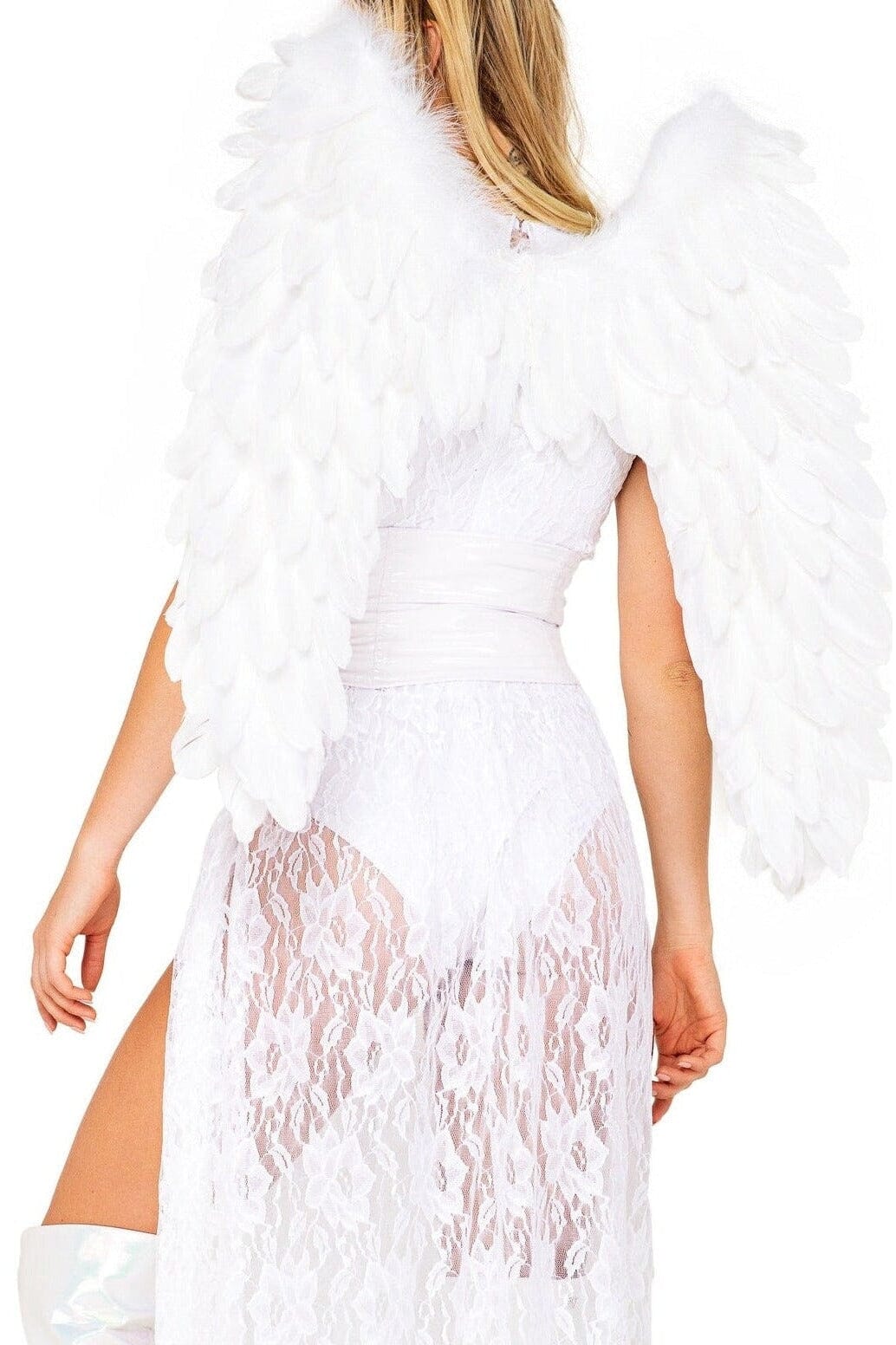 2-piece Roma Heavens Kiss Angel Bodysuit Costume with Alluring Lace Elements