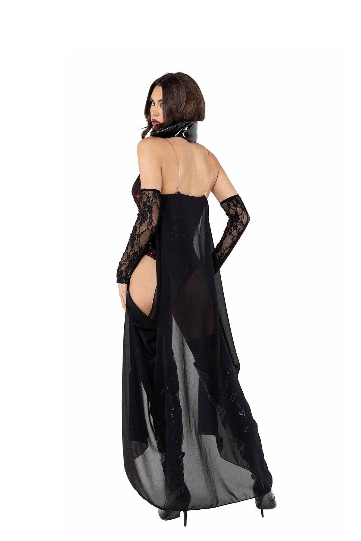 Roma Playboy-Style Vampire Costume with Bunny Charm