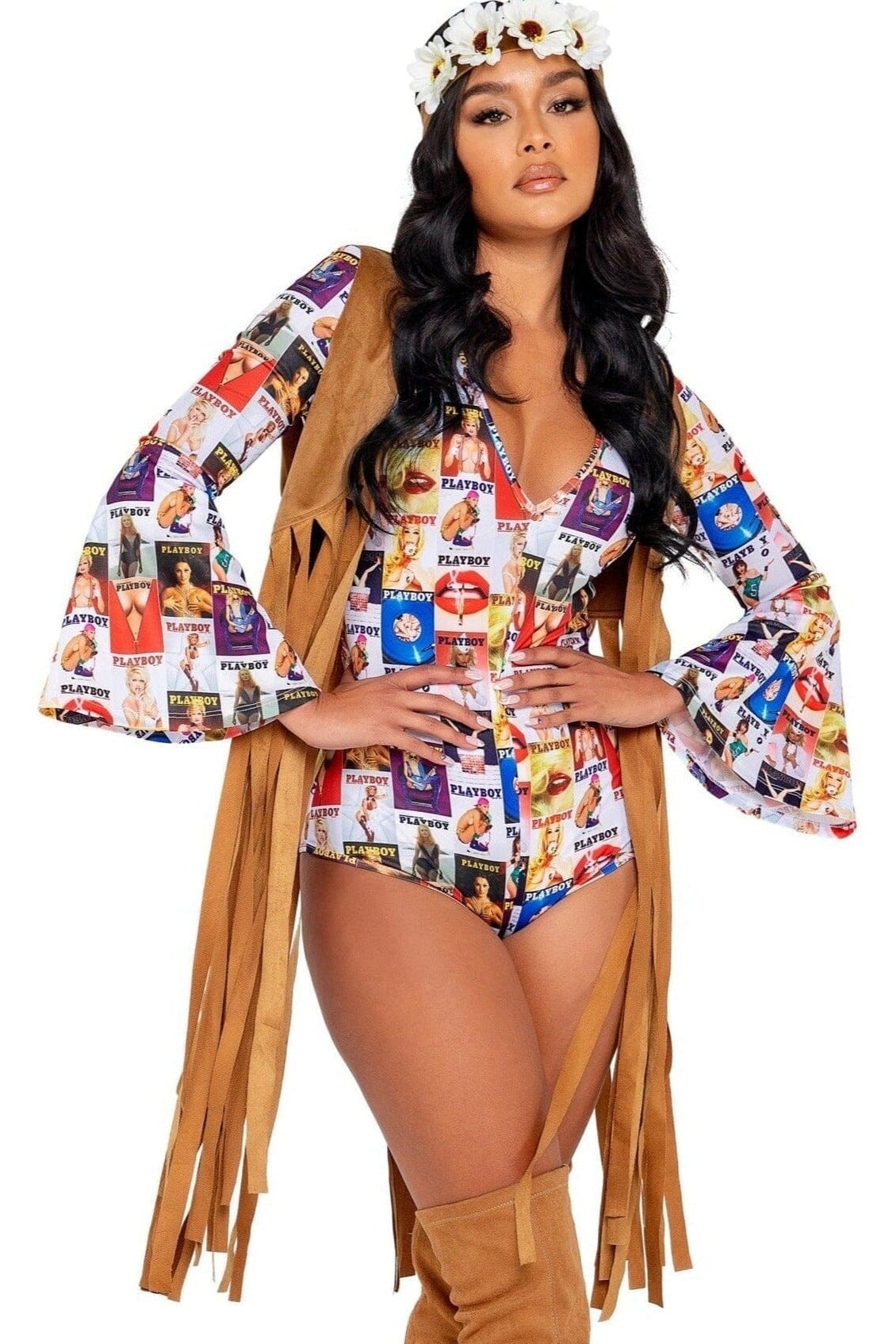 3-Piece Roma Costumes Playboy Groovy Babe Set with Unique Prints