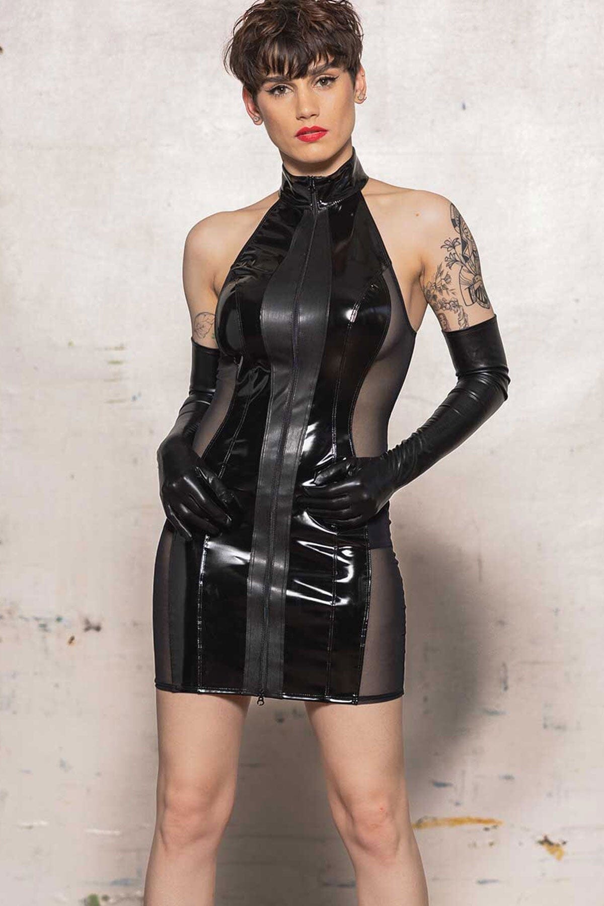 Stylish Beatrice Vinyl Women's Dress for Fashionable Outfits