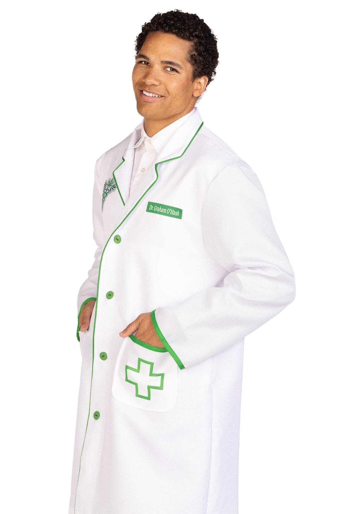 Dr. Graham O'Hash Branded Jacket with Pockets and Embroidered Badges