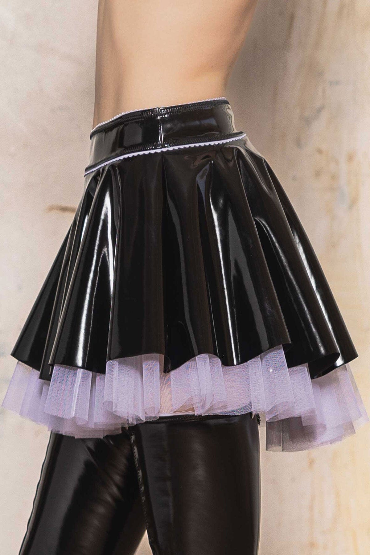Stylish Snowflake Design Vinyl Women's Skirt