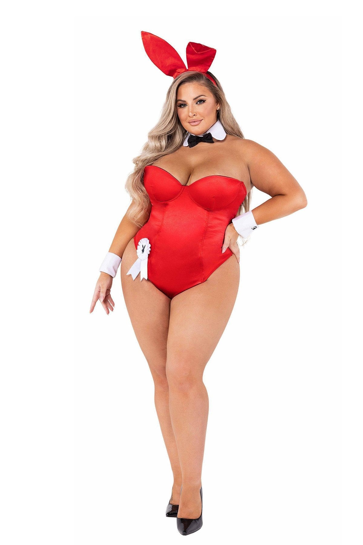 Plus Size Playboy Bunny Classic Corset Costume by Roma