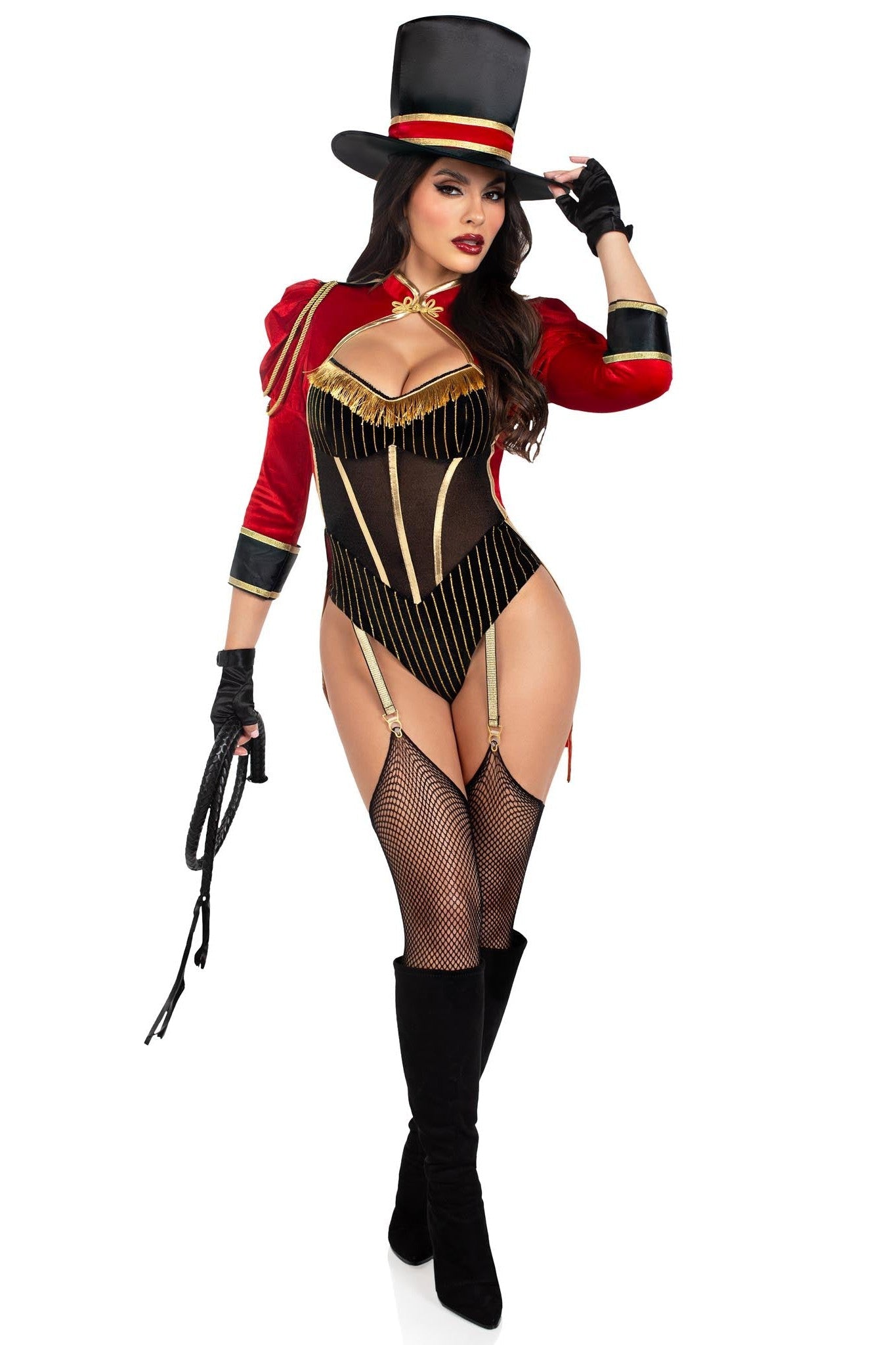 Stunning Two - Piece Ringmaster Costume Ensemble Set