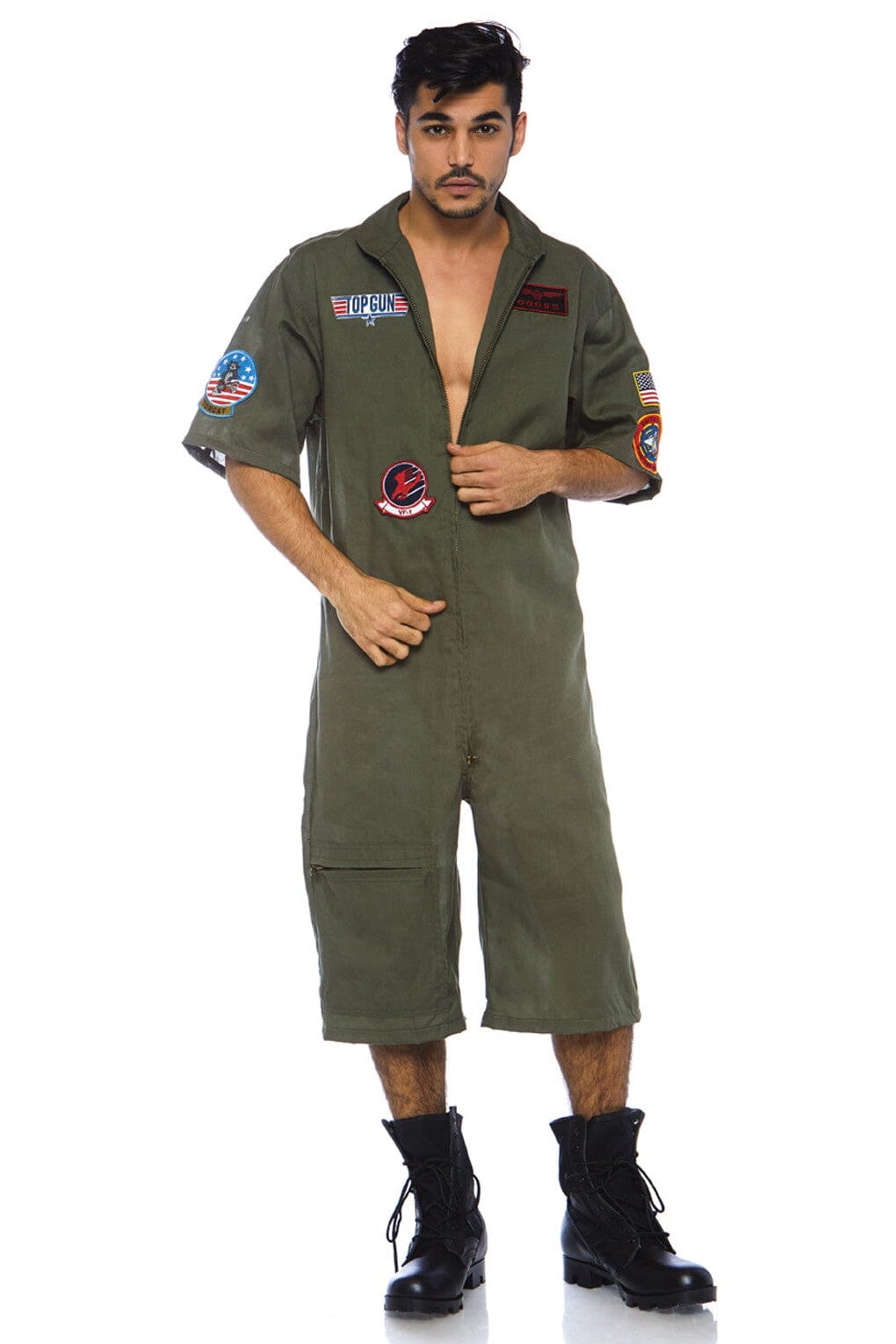 Top Gun Men's Short Flight Suit for Aviation Enthusiasts