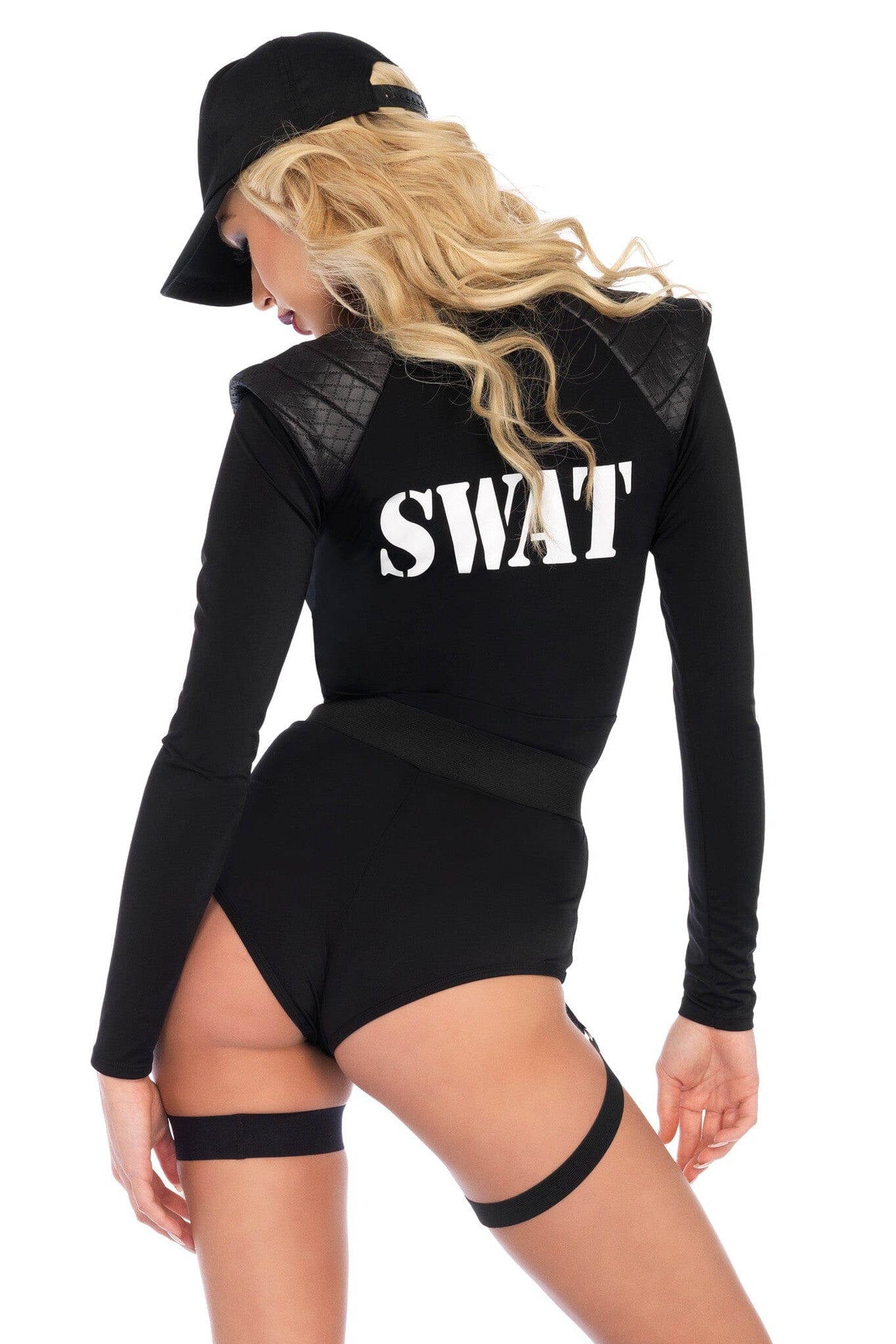 5-Piece SWAT Team Babe Costume Set with Walkie Talkie
