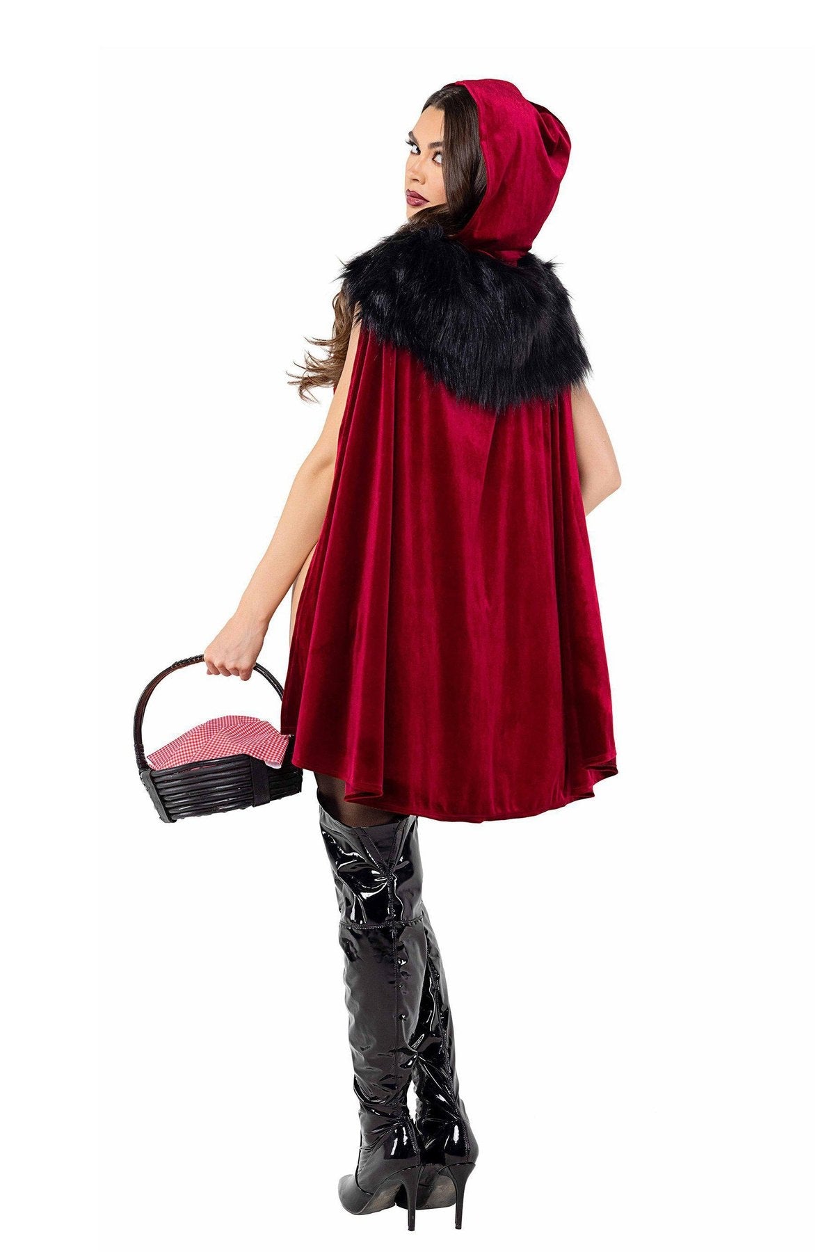 Playboy Red Enchanted Forest Style Hooded Costume for Unique Wear