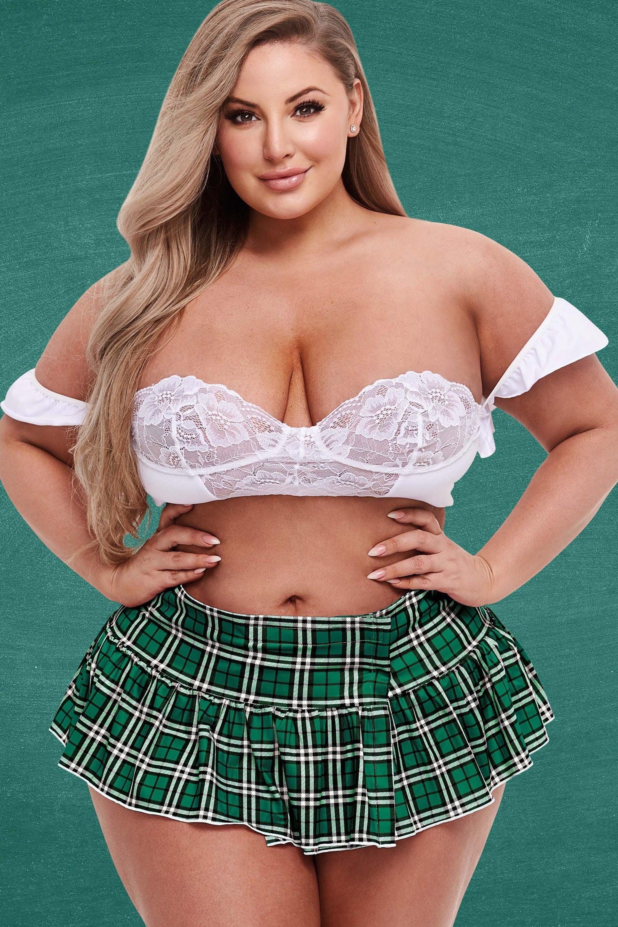 Stylish School Bustier and Skirt Ensemble for Students