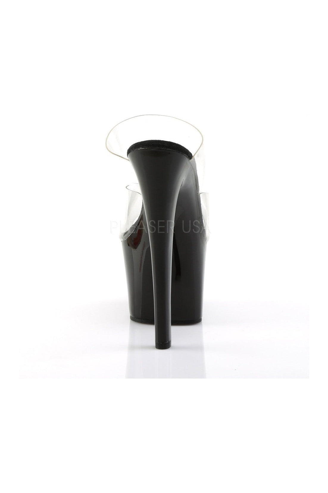 Black Vinyl SKY - 302 Platform Slide Sandals with Stylish Design