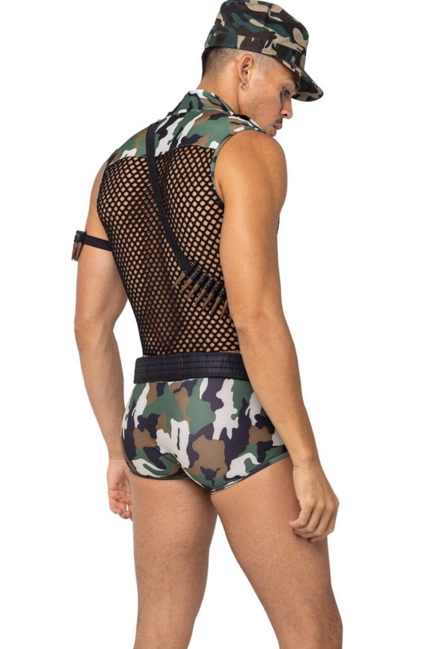 Men's Three - Piece Sergeant Studded Army - Style Clothing Set