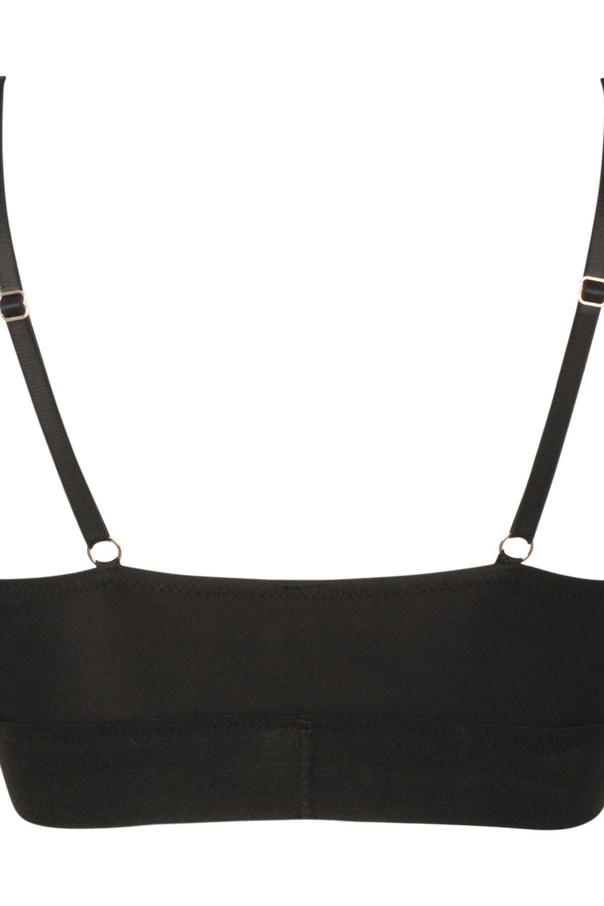 Ekaterina Black Lycra Fetish Bralette - A Separate Piece for Sensual Appeal