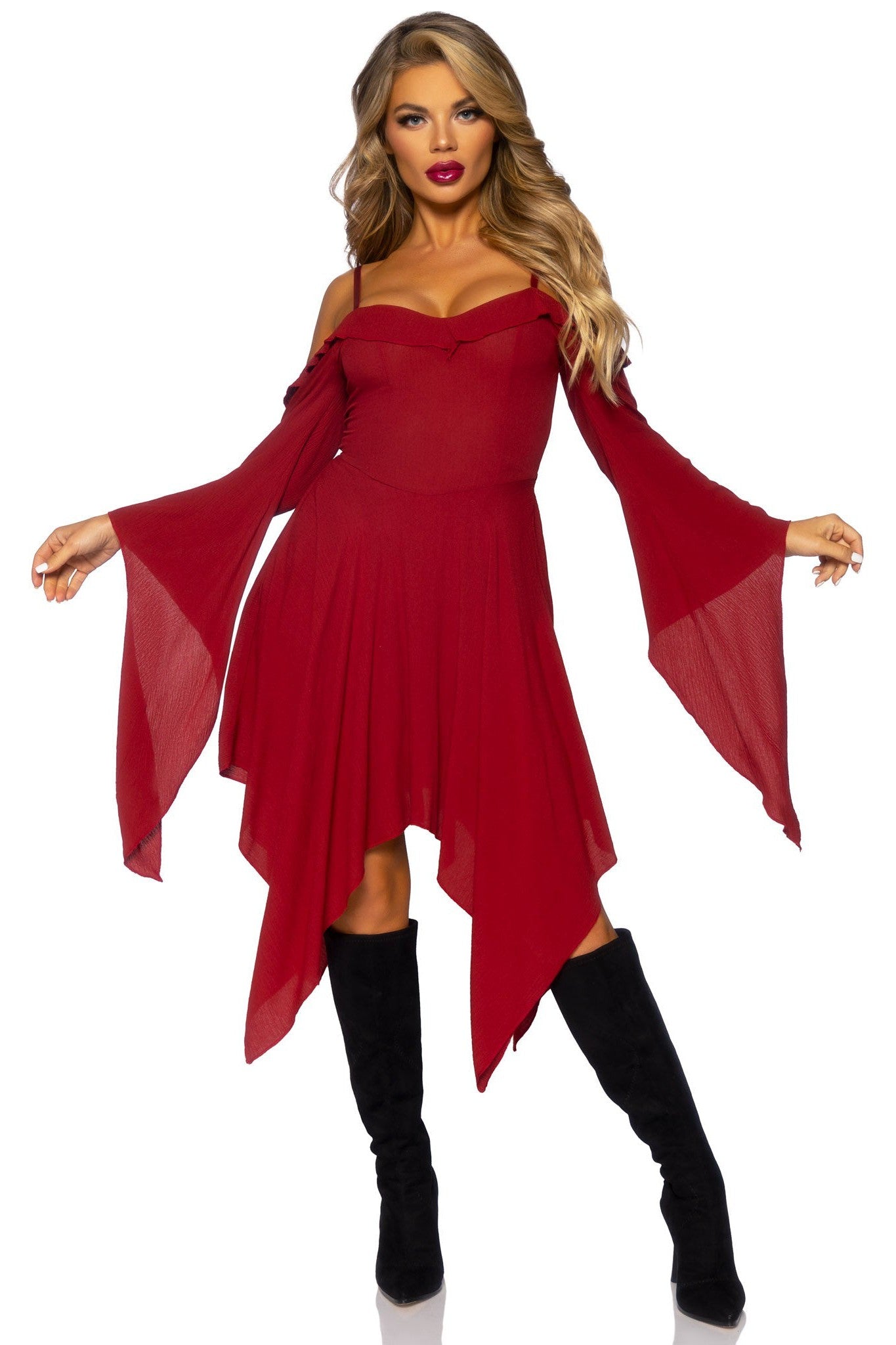 Stylish Cotton Gauze Peasant Dress with Bell Sleeves for Fashion Lovers