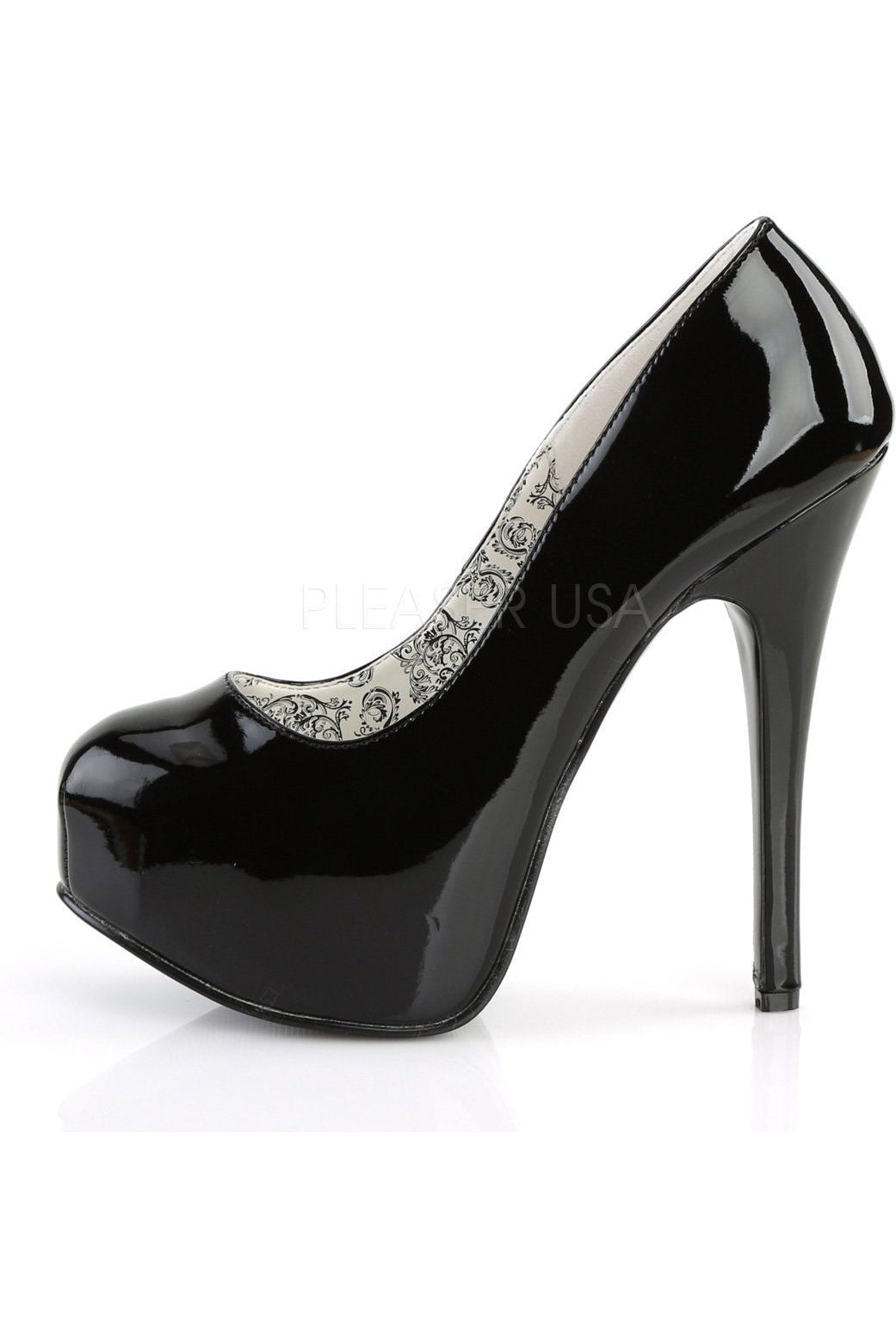 Black Patent Leather TEEZE - 06 High - Heel Platform Pump Shoes