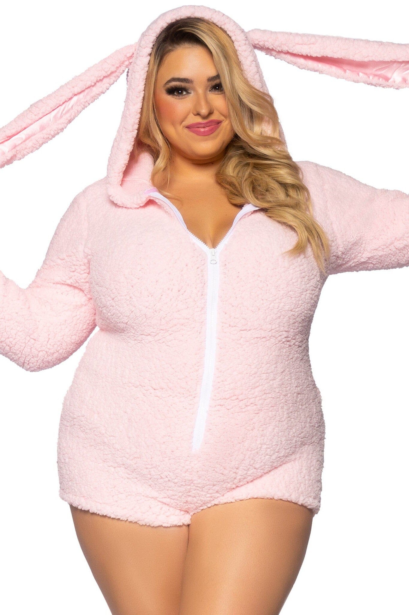 Ultra Soft Zip - Up Bunny - Eared Teddy Cuddle Companion