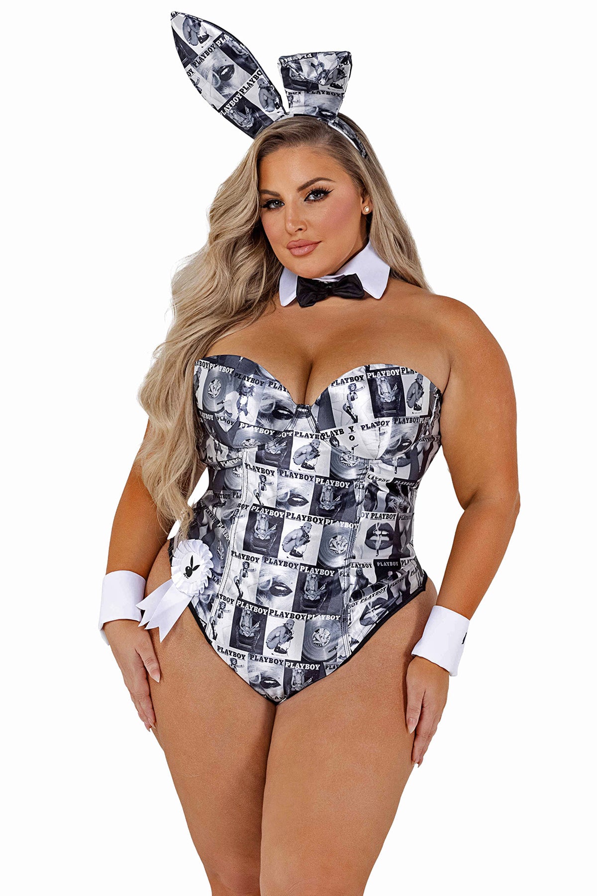 Roma Playboy Bunny Plus-Size Corset Costume for Cover Girls