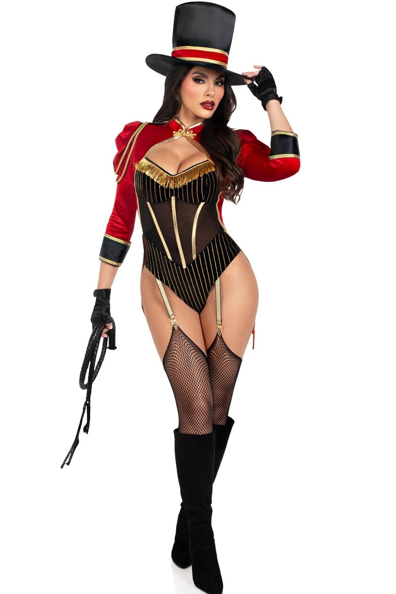 Stunning Two - Piece Ringmaster Costume Ensemble Set