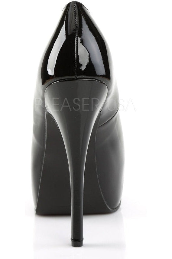Black Patent Wide Width TEEZE - 06W Pump with High Heel