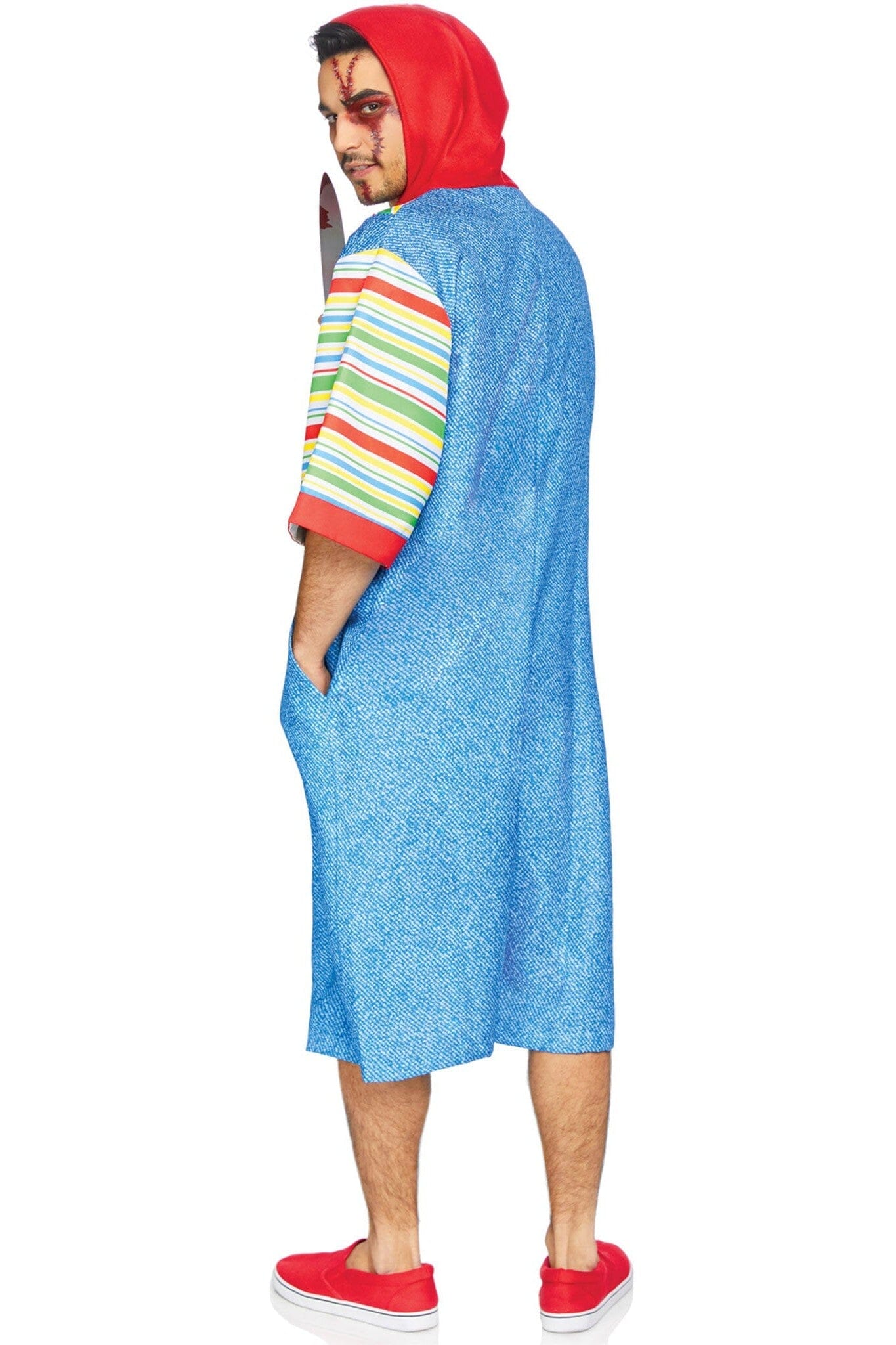 Spooky Creepy Killer Printed Hooded Jumpsuit